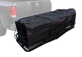 60&quot;x20&#039;&#039; Cargo Hauler Hitch Mounted Receiver Luggage Basket Carrier + Cargo Bag