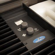 AIRCARE 696 400HB Digital Whole-House Console-Style Evaporative Humidifier, Light Oak N4