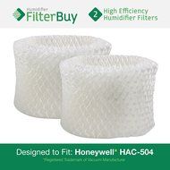 2 - Honeywell HAC-504 Humidifier Filters. Designed by FilterBuy to fit Honeywell HCM-600, HCM-710, HCM-300T &amp;...