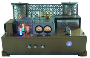 The Time Traveler's Amp Industrial Model Bluetooth Vacuum Tube Hybrid Stereo Amplifier