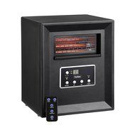 VonHaus 4 Element Portable Infrared Fan Heater with Remote Control Digital Display - Black N4