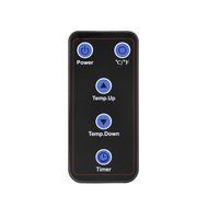 VonHaus 4 Element Portable Infrared Fan Heater with Remote Control Digital Display - Black N6