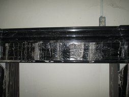 Black and White Polished Marble Fireplace Surround FPS-01 N3