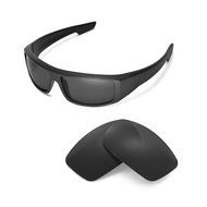 Walleva Replacement Lenses for Spy Optic Logan Sunglasses - Multiple Options Available (Black - Polarized) N22