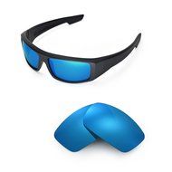 Walleva Replacement Lenses for Spy Optic Logan Sunglasses - Multiple Options Available (Black - Polarized) N26