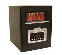 Versonel VSL1500H6E 6 Element Portable Quartz Infrared Heater with Remote, 1500W, Black N3