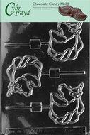 Cybrtrayd A009 Unicorn Lolly Chocolate Candy Mold with Exclusive Cybrtrayd Copyrighted Chocolate Molding Instructions