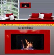Gel + Ethanol Fire-Places Diana Deluxe Fireplace Stove White N7