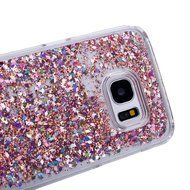 Galaxy S7 Edge Case,Galaxy S7 Edge Liquid Cover,PHEZEN Christmas Tree Santa Claus Design Cool Quicksand Moving... N9