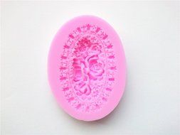 Wocuz W0218 Flower Patterned Lace Silicone Candy Fondant Chocolate Making Mold Cake Decoration Supplies