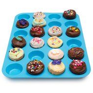 Lucentee Large Mini Muffin Pans - Top Non Stick Bakeware for Muffins, Cakes and Cupcakes - 24 Cups Texas Jumbo... N2