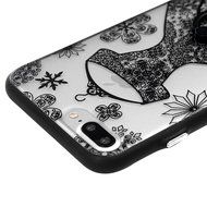 iPhone 7 Plus Case (5.5 inch) - 360 Degree Rotating Ring Holder Kickstand Shockproof Soft TPU Skin Bumper Frame... N39