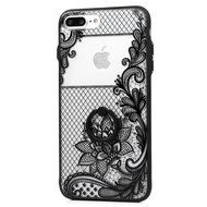 iPhone 7 Plus Case (5.5 inch) - 360 Degree Rotating Ring Holder Kickstand Shockproof Soft TPU Skin Bumper Frame... N40