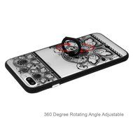 iPhone 7 Plus Case (5.5 inch) - 360 Degree Rotating Ring Holder Kickstand Shockproof Soft TPU Skin Bumper Frame... N42