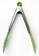 Good Living Silicone-Coated Set of Locking Food Tongs for Cooking on Non-Stick Cookware, Purple, 1-pack N14