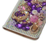 LG V10 Case Yaheeda [Stand Feature] Bling Sparkle Crystal Wallet Case [Diamond Jewel] Premium [Bling Luxury] PU... N16
