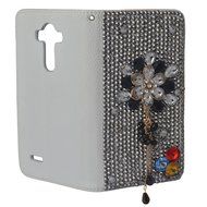 LG V10 Case Yaheeda [Stand Feature] Bling Sparkle Crystal Wallet Case [Diamond Jewel] Premium [Bling Luxury] PU... N17