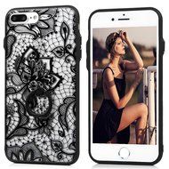 iPhone 7 Plus Case (5.5 inch) - 360 Degree Rotating Ring Holder Kickstand Shockproof Soft TPU Skin Bumper Frame... N46