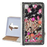 LG V10 Case Yaheeda [Stand Feature] Bling Sparkle Crystal Wallet Case [Diamond Jewel] Premium [Bling Luxury] PU... N19