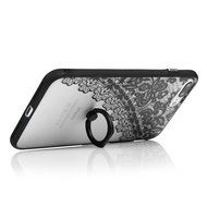 iPhone 7 Plus Case (5.5 inch) - 360 Degree Rotating Ring Holder Kickstand Shockproof Soft TPU Skin Bumper Frame... N48