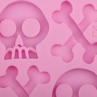 Punk Skeleton Skull Bone Silicone Cake Mould Baking Fondant Sugar Craft Halloween Wedding Birthday Party Home...