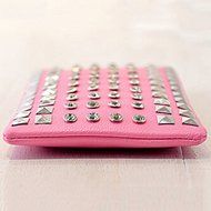 Spritech(TM) Special Pyramid Studs Design Mini Cellphone Pouch Luxury PU Leather Crossbody Single Shoulder Bag... N5