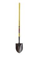 Nupla RP-0-L-E #0 Ergo Power Round Point Shovel, Hollow Back Blade, Ergo Grip, 16 Gauge, 48" Long Handle