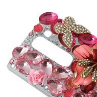 Spritech(TM) Bling Clear Phone Case For LG spirit h440 C70/LG Escape 2/LG Logos/LG Spirit 4G LTE,3D Handmade Rose... N12