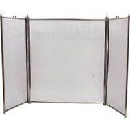 HOMEBASIX C31030AB3L 3-Panel Fire Screen, Antique Brass