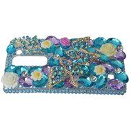 Spritech(TM) Bling Clear Phone Case For LG spirit h440 C70/LG Escape 2/LG Logos/LG Spirit 4G LTE,3D Handmade Rose... N14