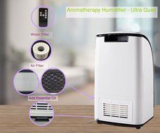 Digital Micro-Tech 4500 Ultrasonic Cool &amp; Warm Mist Humidifier-High Frequency Vibrations 1.7 MHz -Carbon Activated... N4