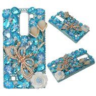 Spritech(TM) Bling Clear Phone Case For LG spirit h440 C70/LG Escape 2/LG Logos/LG Spirit 4G LTE,3D Handmade Rose... N20