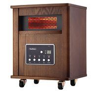 VonHaus Wood Electric 4 Element Infrared Fan Heater with Wheels N2