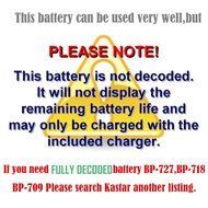 Kastar Battery BP-718 (1-Pack) and Charger for Canon BP-718 BP-727BP-709 CG-700 and VIXIA HF M50 HF M52 HF M500... N7