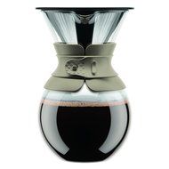 Bodum 11571-109 Pour Over 1 L Coffee Maker with Permanent Filter, 34 oz, Cork Band N2