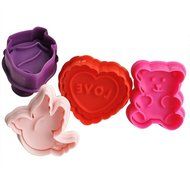 Cookie Cake Chocolate Plunger Cutters Set Fondant Decorating Molds Sugarcraft Gum Paste Icing Decoration DIY Tools...