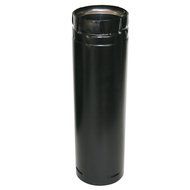 Duravent 4" x 12" Black Pellet Vent Pipe