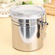 Bluelover Durable Stainless Steel Canister Airtight Sealed Canister Spice Dry Storage Container Snack Cans XL N9