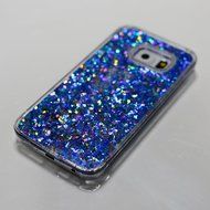 Galaxy S6 Edge Case,Galaxy S6 Edge Liquid Cover,PHEZEN Christmas Tree Santa Claus Design Cool Quicksand Moving... N12