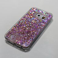 Galaxy S6 Edge Case,Galaxy S6 Edge Liquid Cover,PHEZEN Christmas Tree Santa Claus Design Cool Quicksand Moving... N15
