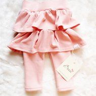 Spritech(TM) Baby Girls New Fashion Add Wool Winter Pure Cotton Layered Dress Tutu Dress Gray N8