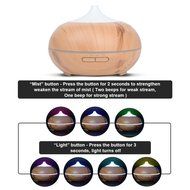 Mijoyee 300ml Aroma Essential Oil Diffuser with 7 Color shades, Ultrasonic Cool Mist Humidifier, For Home, Office... N7