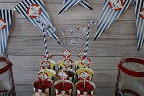 Angel - 25 Cupcake Toppers, 1 Cake Topper/ Bunting, 1 Cake Frill
