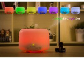 500ml Aroma Essential Oil Diffuser, Enegg Ultrasonic Air Mist Humidifier with AUTO Shut off - 7 Color LED Lights...