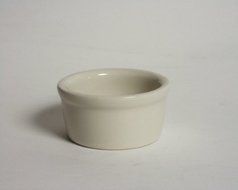 Tuxton BEX-025 2.5 Oz. Smooth Eggshell Ramekin - 48 / CS