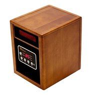 Red Engineered Dual System Portable Electric Fuel Type Quartz Infrared Heater N3