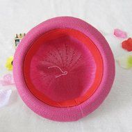 KAKA(TM) Girls Boys Cute Cat Shape Summer Hat Sun Protected Knit Cap For 2-7 Years Old Kids Pink N5