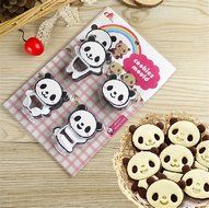 SNW DIY Cartoon Panda Cookies Biscuits Cutting Die Mold 3D