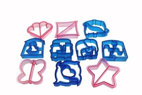 BLACK FRIDAY SALE - Bread &amp; Sandwich Cutters - Set of 10 Crust &amp; Cookie Cutter Shapes for Kids - Butterfly, Star...