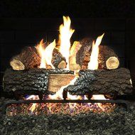 Alpine Flame 24-inch Charred Canyon Fire Gas Logs (logs Only - Burner Not Included)